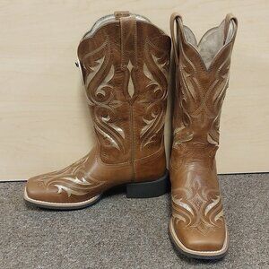 Ariat Women's Round Up Bliss Western Boot - Midday Tan